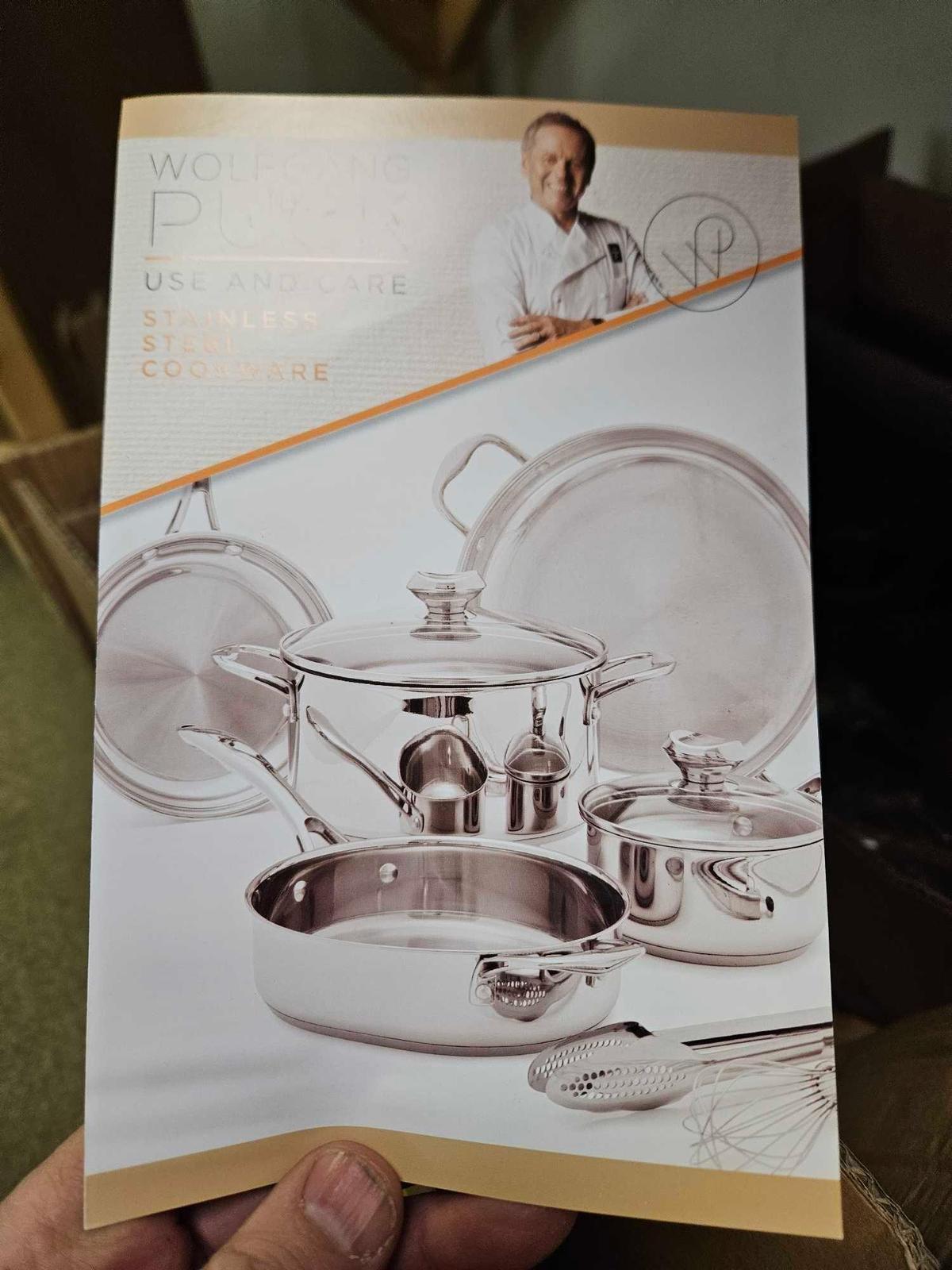 Wolfgang puck stainless cookware set