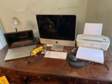 HP Laptop, Apple Monitor, HP Printer
