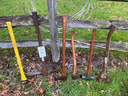 (4) Axe - Sledge Hammer - Pick axe