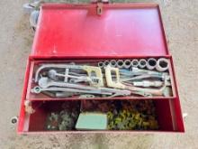 Steel Job Boxes with Lg Sockets and Wright Ratchet, mine bits