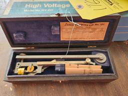 Beckman High Voltage Probe & Lasico No. 121 Planimeter