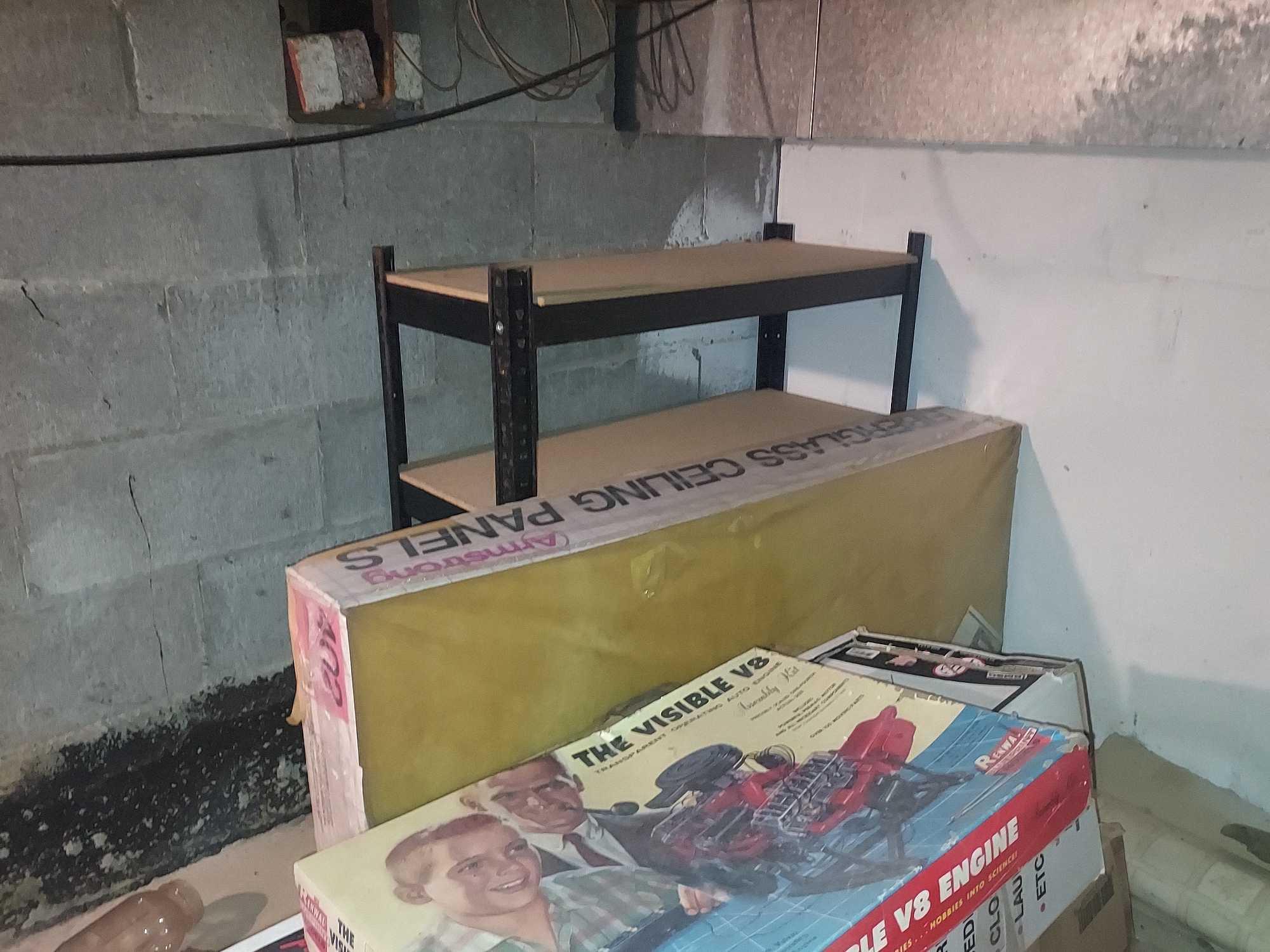 Remaining Basement Crawlspace Contents - Model Kits, Mason Jars, Magazines, Camping Items,