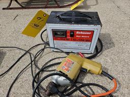 10/50 Amp Starter/Charger, Craftsman Circular Saw, & Corded Drill
