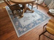 Floral Pattern Area Rug - 94" x 64"