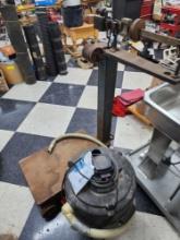 3.0 Shop Vac and Vintage Industrial Floor scale