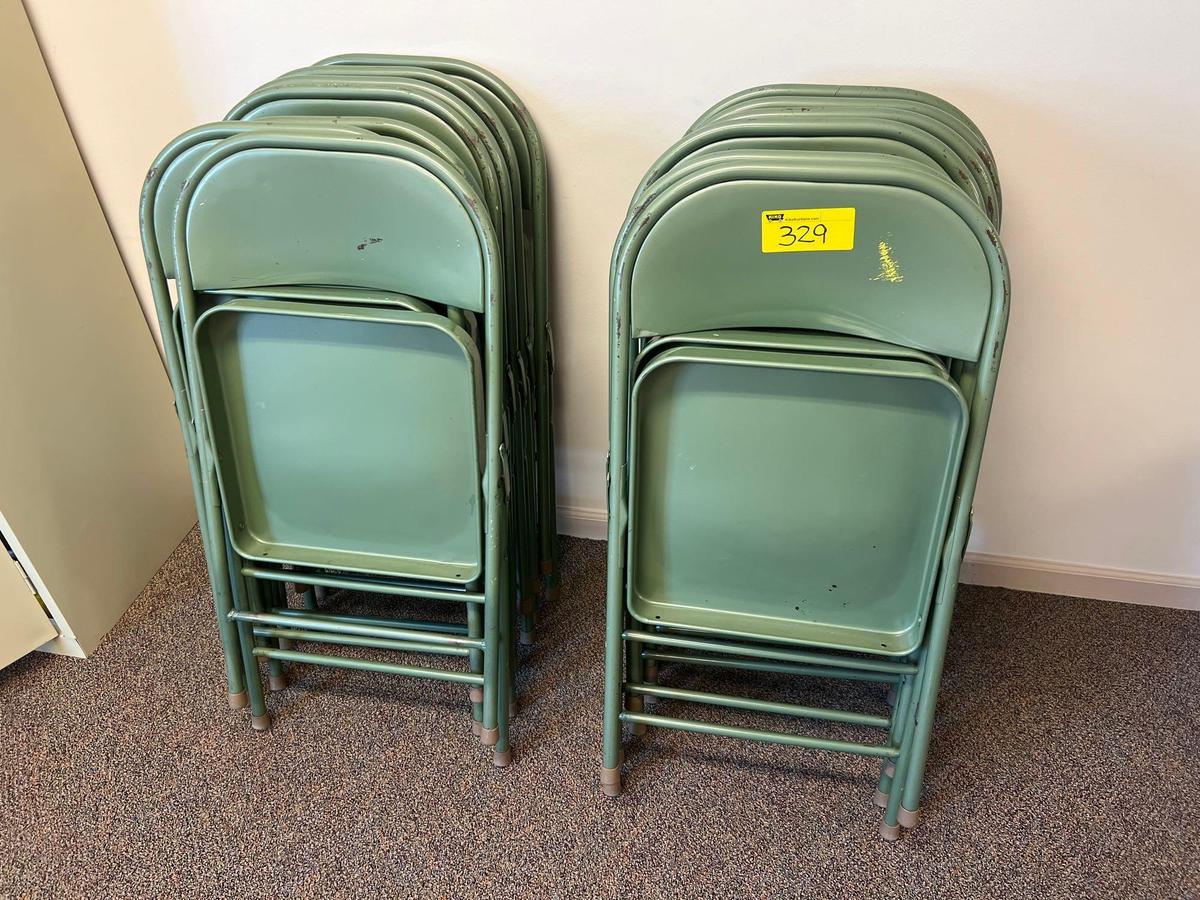 (14) Metal Folding Chairs