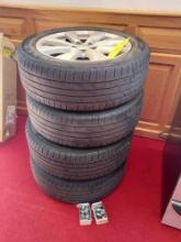 4 Mitsubishi Rims w/ Tires - P225/55R18