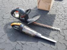 Black & Decker Hedge Trimmer & Small Handheld Vacuum