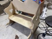 lamp - child's bench - misc