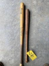 Spaulding 1859 and Louisville Slugger wood bats