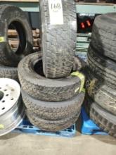 Tires; (4) Lt225/75R17 Goodyear 9/32 tread