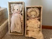 (2) Precious Moments Porcelain Dolls