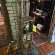 2 Wooden Display Shelves