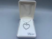 Sterling Silver necklace with Heart shaped pendant