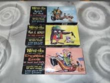 Weird-ohs Model Kits Huey's Hut Rod, Wade A Minut, Endsville Eddie