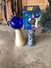 Gazing balls and stand