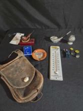 Advertising Items inc. Ash trays, Thermometers, Playing Cards, School Items,