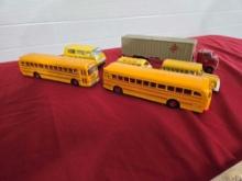 Dinky Toys, Tonka & Tootsie School Buses & Semi Truck