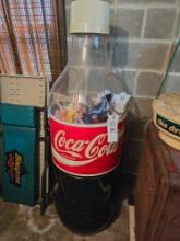 Plastic Coca Cola Bottle Cooler w/ Assorted Coca Cola Puzzles