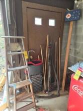 Ladders, Yard Tools, Organizer, Weather Device ( damaged)