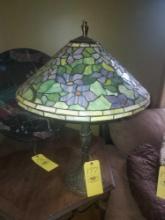 Tiffany Style Table Lamp - w/ Plastic Shade