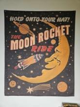 The Moon Rocket Ride Canvas Banner and Strat-O-Flyer Kite