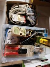 Large Lot of Phone Cords, Wires, Plugs and Wiring