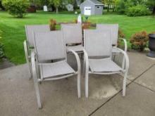 (5) Lightweight Aluminum Outdoor Chairs