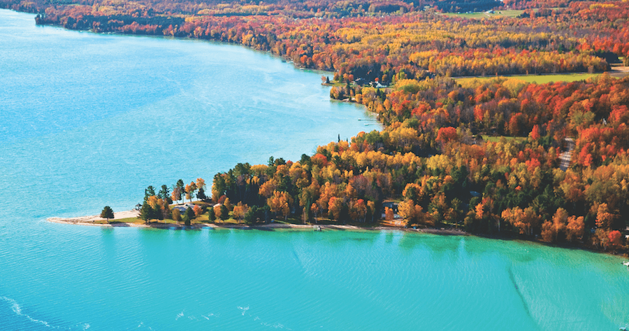 Walk to the Golf Course and Ski Slopes in Antrim County, Michigan!