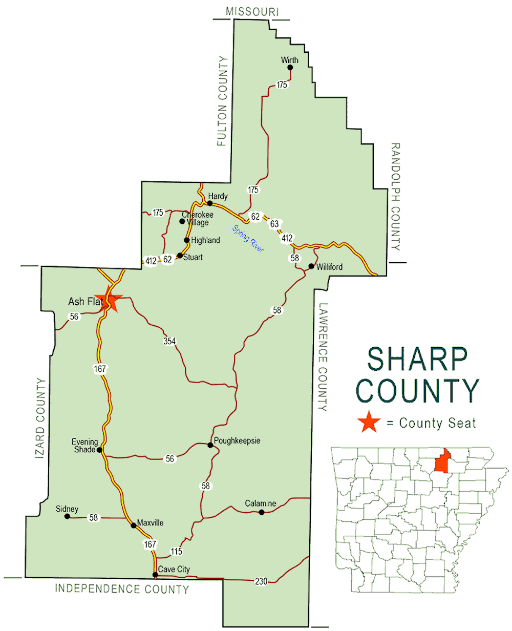 Outdoor Lovers will feel at home in Sharp County, Arkansas!