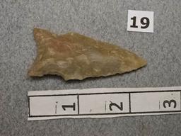 Archaic Point - 2 1/4 in.- Translucent Gray Flint