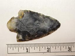 Adena Point - 2 1/2 in. - Black  & White Flint