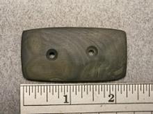 Miniature Gorget - 2 1/4 in. - Banded Slate