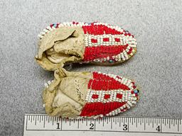 Pair of Miniature Moccasins - 2 3/4 in. - Leather