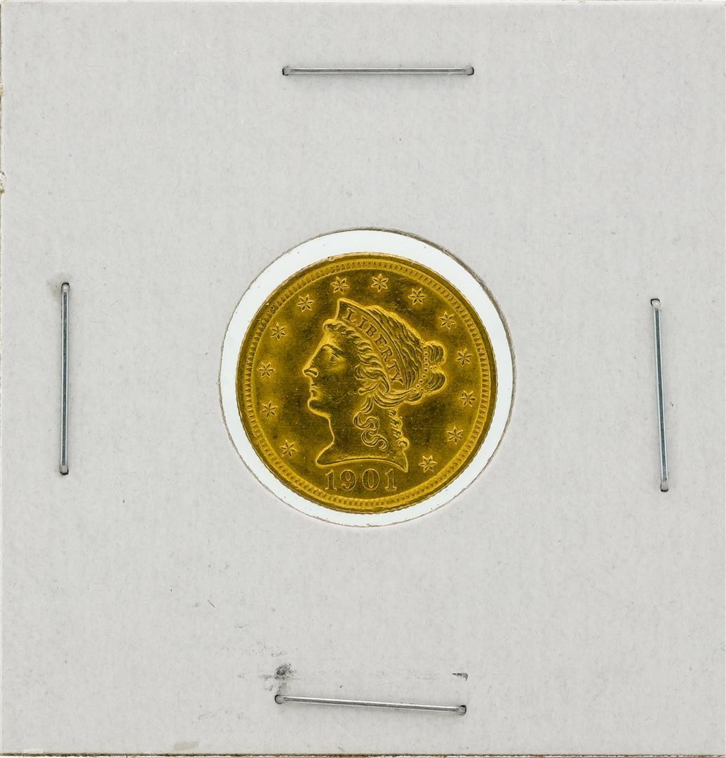 1901 $2.5 BU Liberty Head Quarter Eagle Gold Coin
