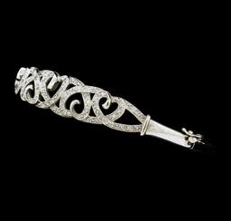 0.40 ctw Diamond Bracelet - 10KT White Gold