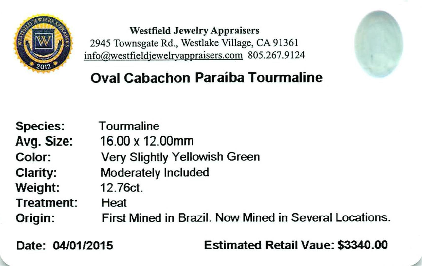 12.76 ctw Cabochon Paraiba Tourmaline Parcel