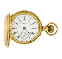 Vintage Waltham Pocket Watch - 14KT Yellow Gold