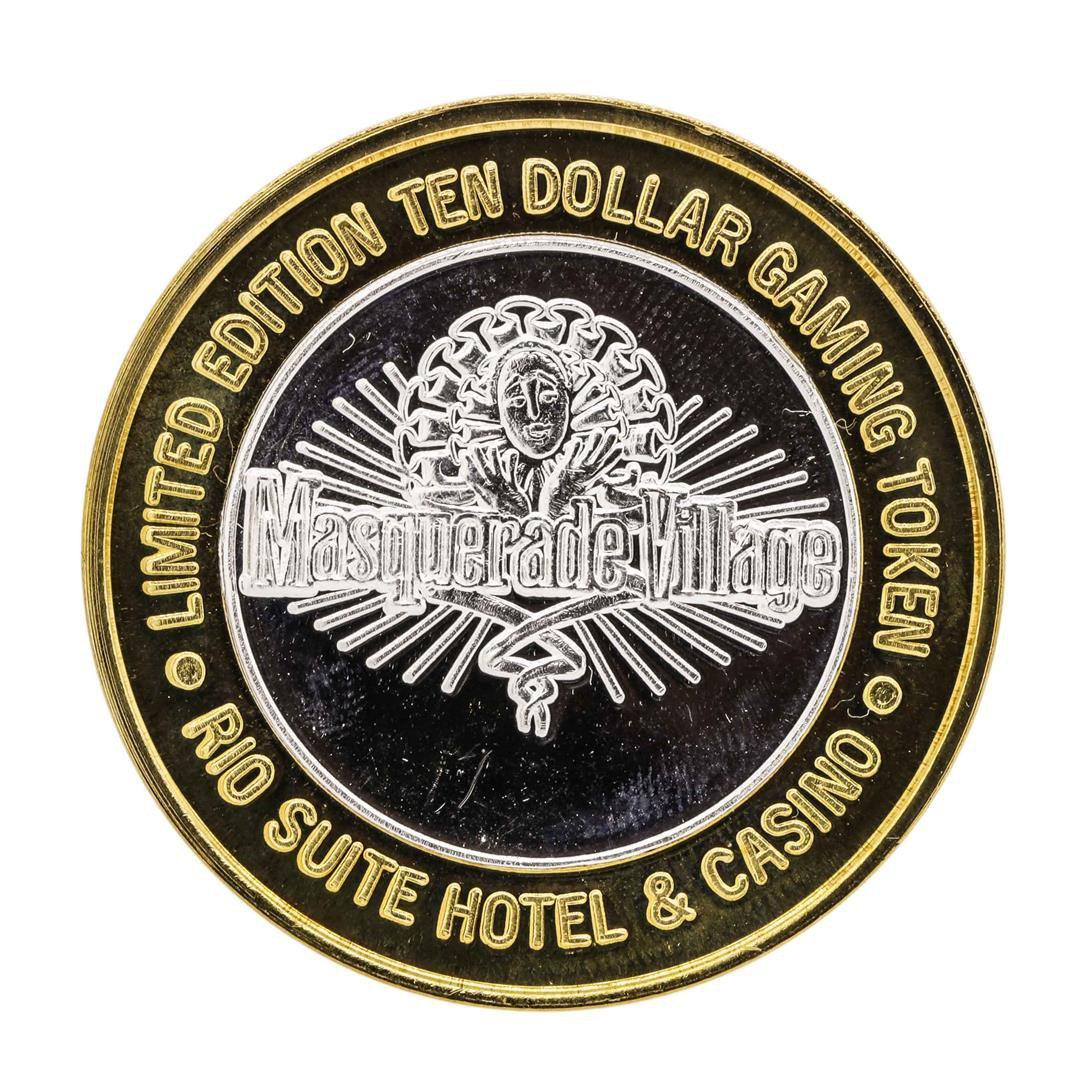 .999 Silver Rio Suite Hotel & Casino $10 Casino Limited Edition Gaming Token