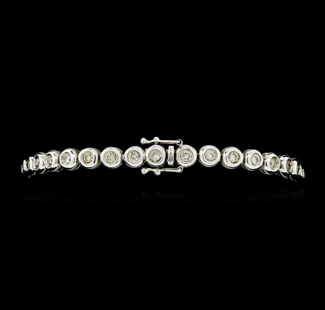 2.50 ctw Diamond Tennis Bracelet - 18KT White Gold