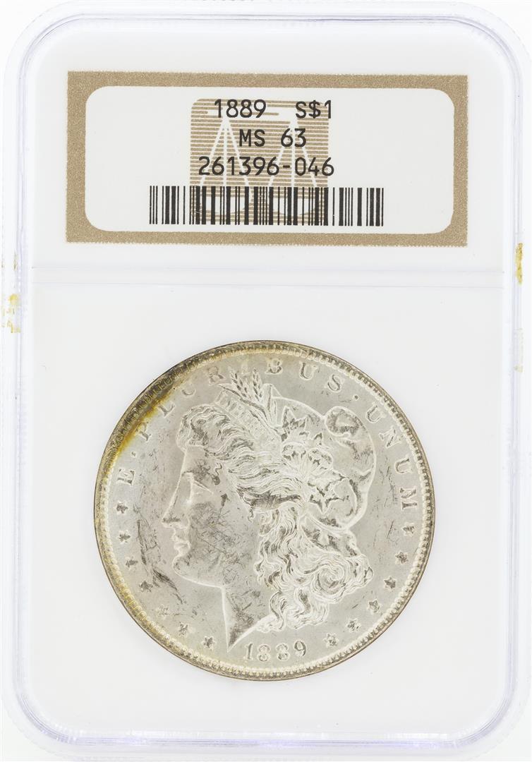 1889 MS63 NGC Morgan Silver Dollar