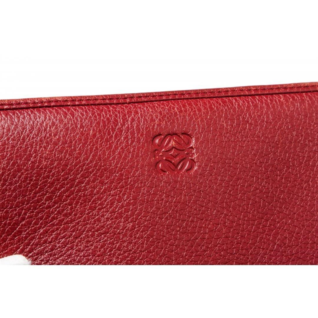 Loewe Red Leather Limited Edition Year of the Dragon Zip Around Long Wallet