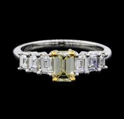 1.60 ctw Diamond Ring - 14KT White and Yellow Gold