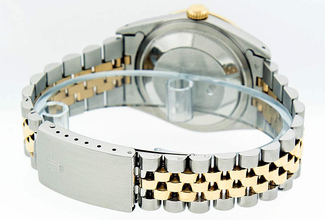 Rolex Two-Tone Diamond Blue Vignette and Sapphire DateJust Men's Watch