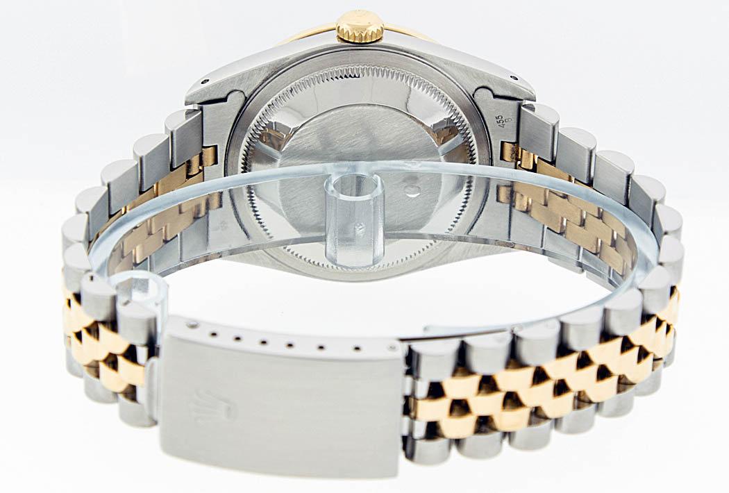 Rolex Two-Tone Diamond Blue Vignette and Sapphire DateJust Men's Watch