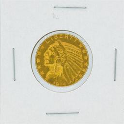 1914-D $5 Indian Head Half Eagle Gold Coin