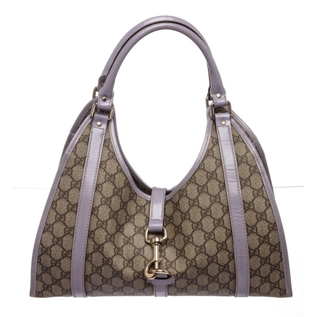 Gucci Beige Crystal Coated Canvas Joy Bardot Tote Bag