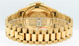 Rolex 18KT Gold President 1.30 ctw Diamond and Ruby DayDate Men's Watch