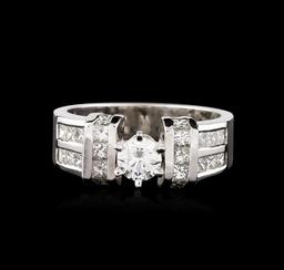 14KT White Gold 1.45 ctw Diamond Ring