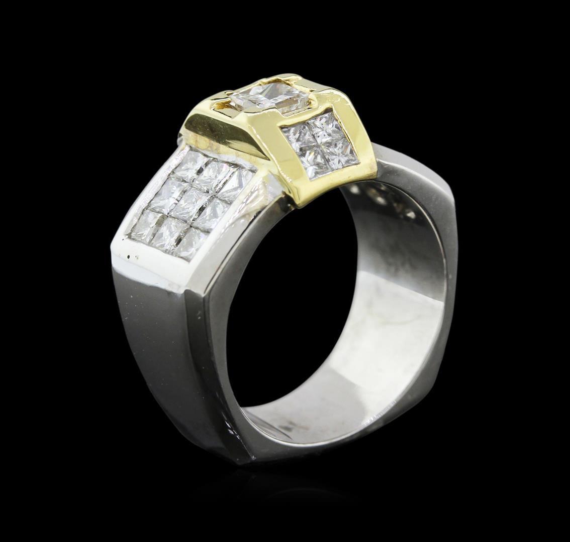 2.87 ctw Diamond Ring - 18KT White and Yellow Gold